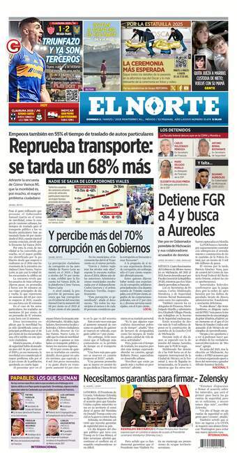 El Norte, edición del domingo 02 de marzo de 2025