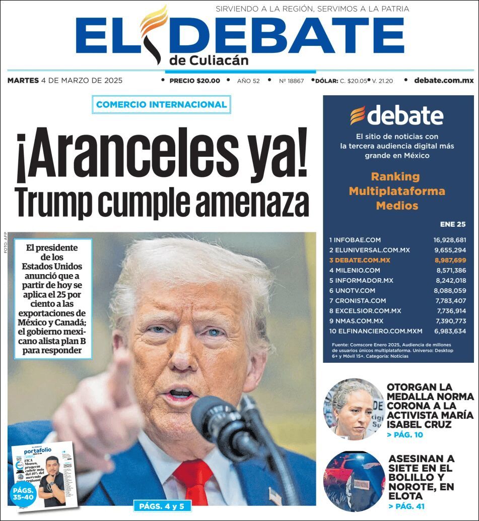 El Debate Culiacán, edición del martes 04 de marzo de 2025