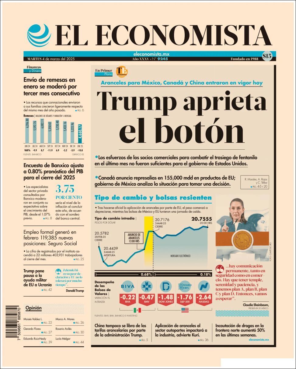 El Economista, edición del martes 04 de marzo de 2025