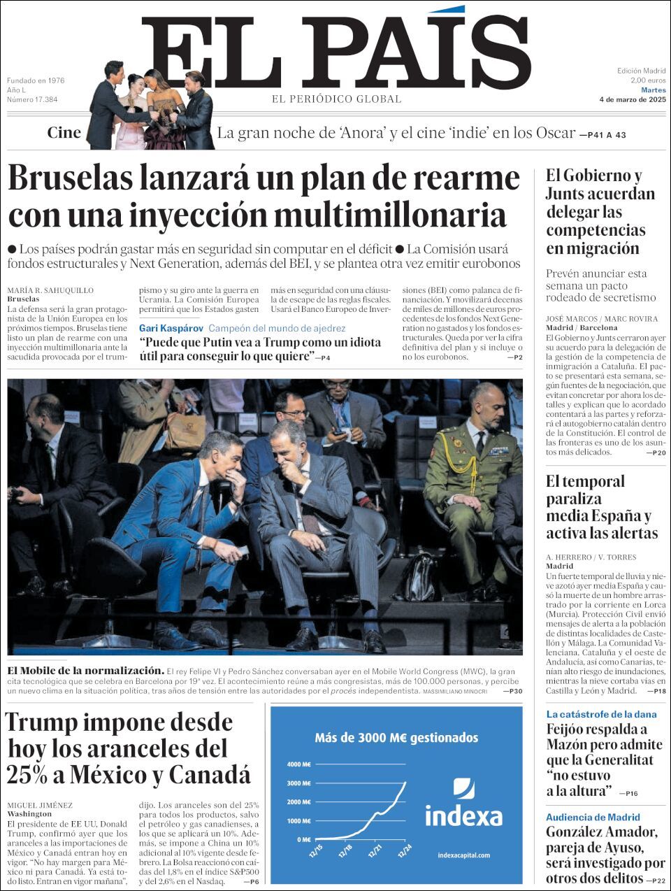 El País, edición del martes 04 de marzo de 2025