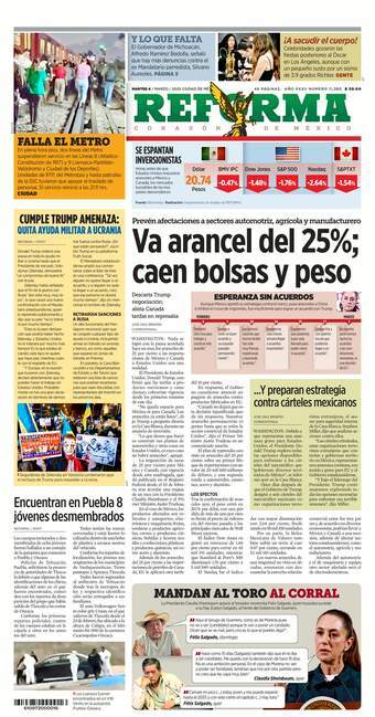 Reforma, edición del martes 04 de marzo de 2025