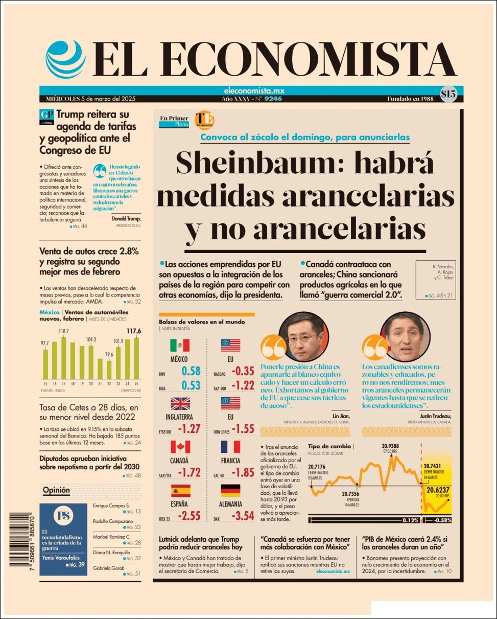 El Economista, edición del miércoles 05 de marzo de 2025