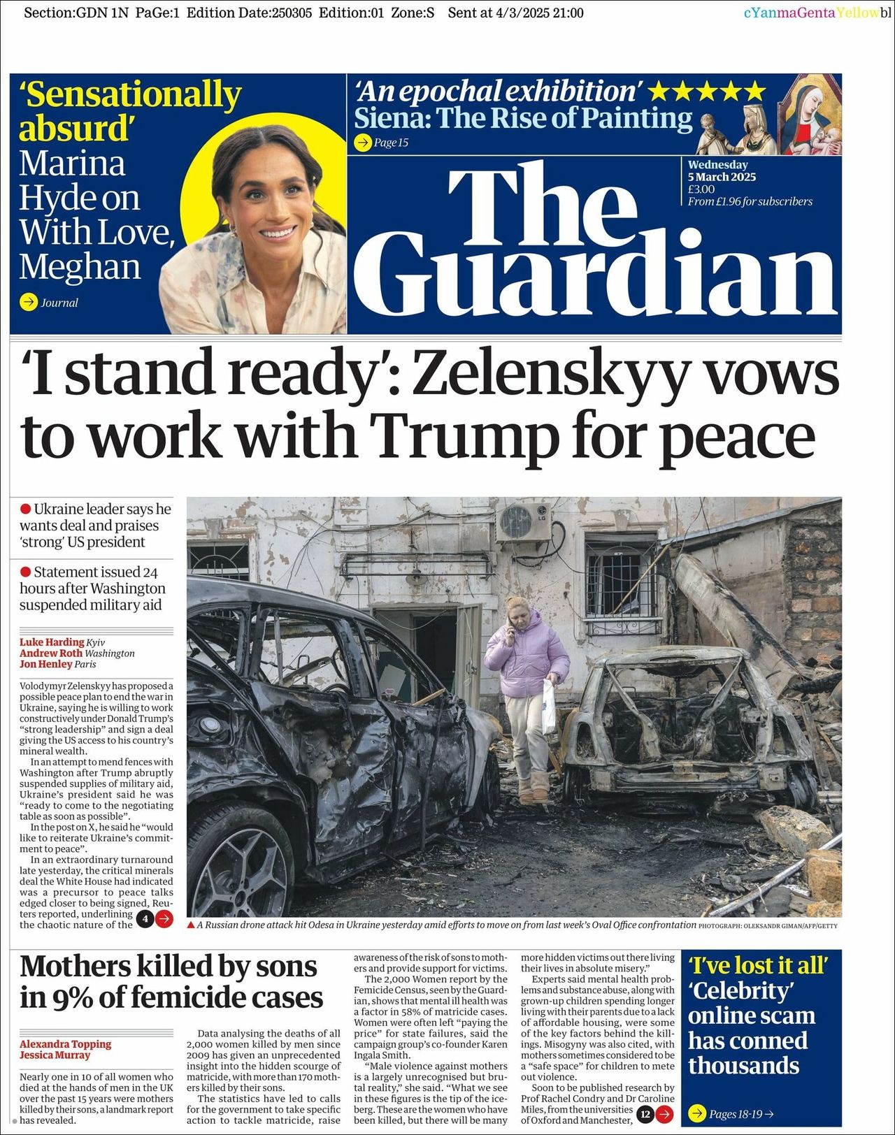 The Guardian, edición del miércoles 05 de marzo de 2025