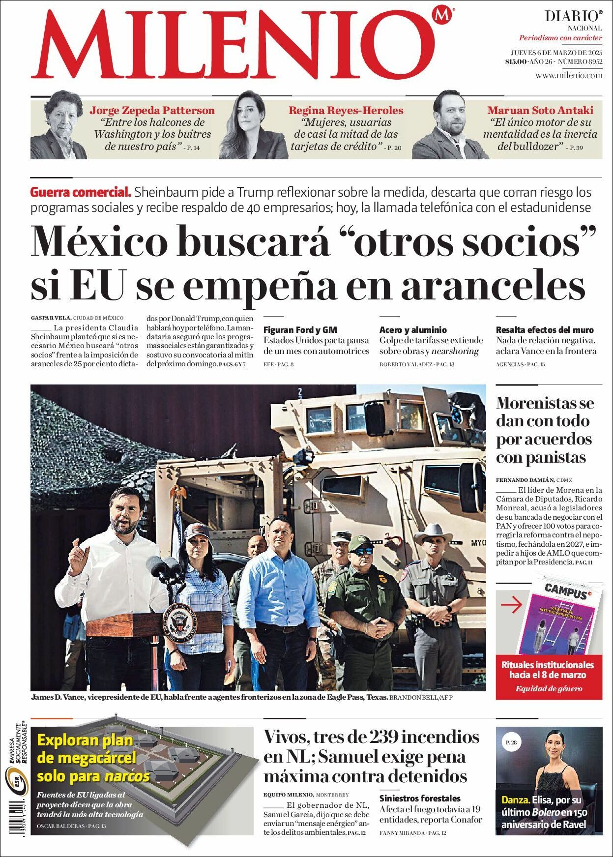 Milenio, edición del jueves 06 de marzo de 2025