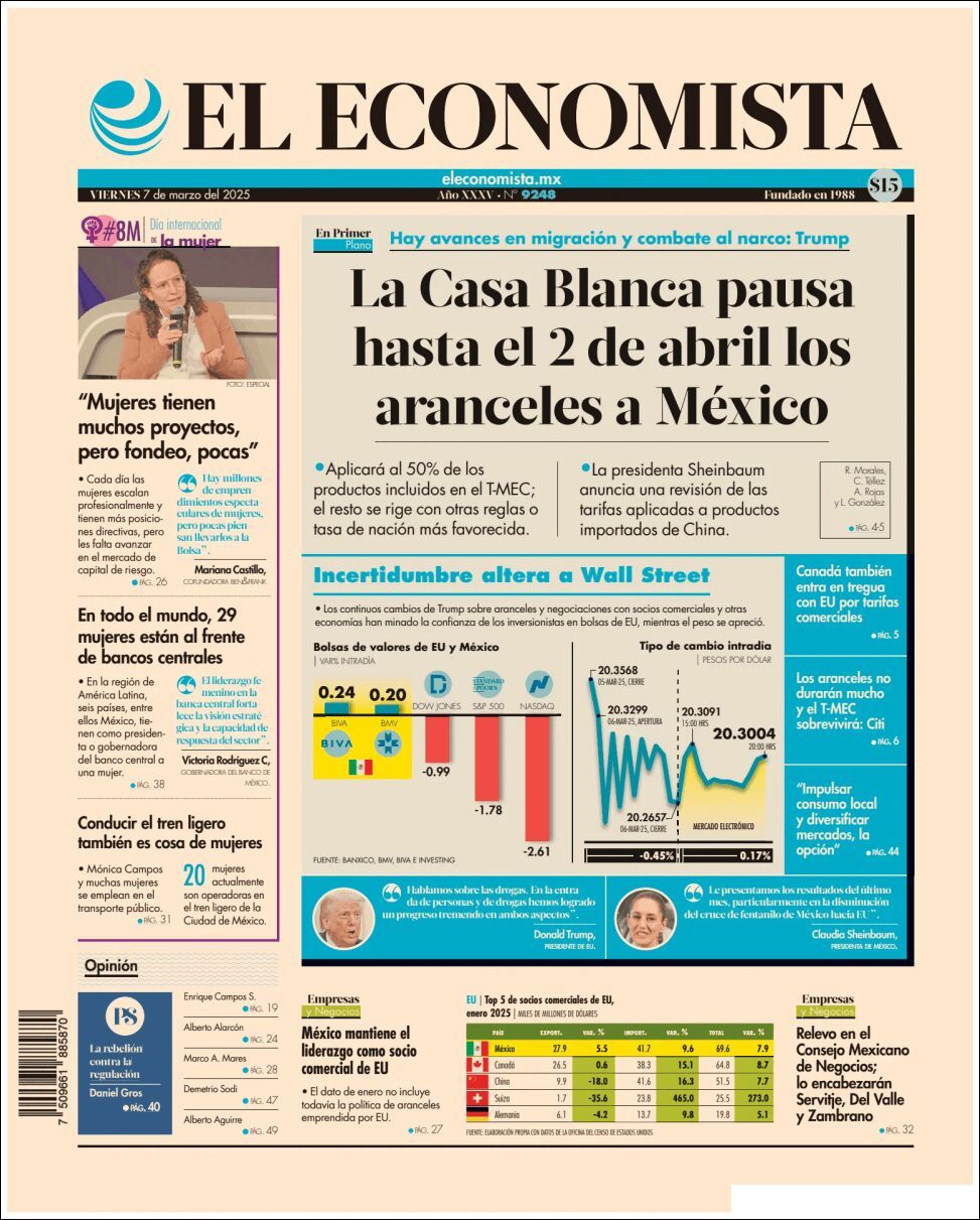 El Economista, edición del viernes 07 de marzo de 2025