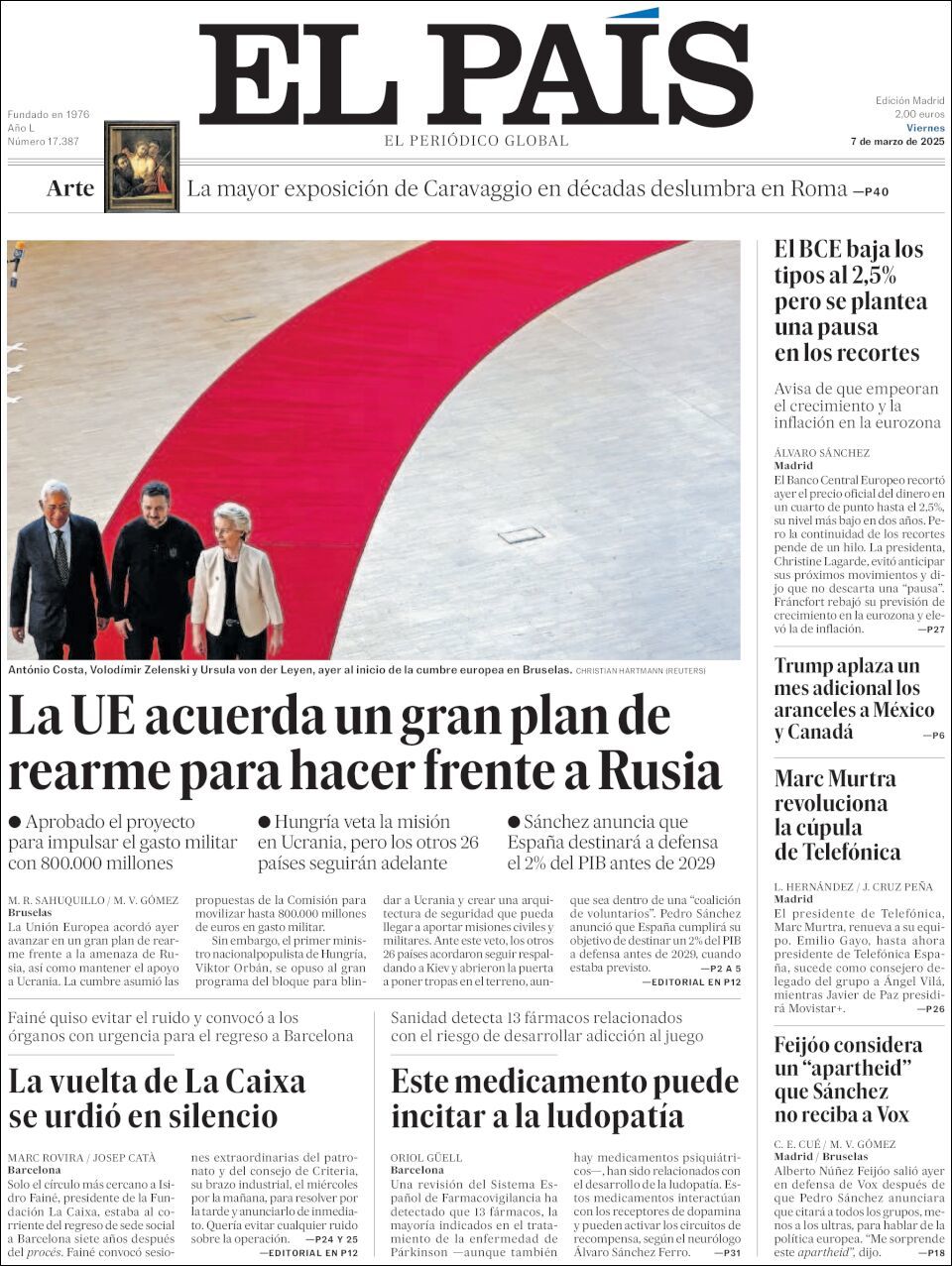 El País, edición del viernes 07 de marzo de 2025