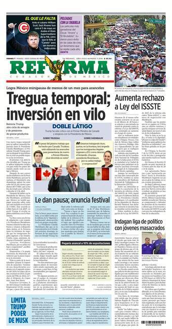 Reforma, edición del viernes 07 de marzo de 2025