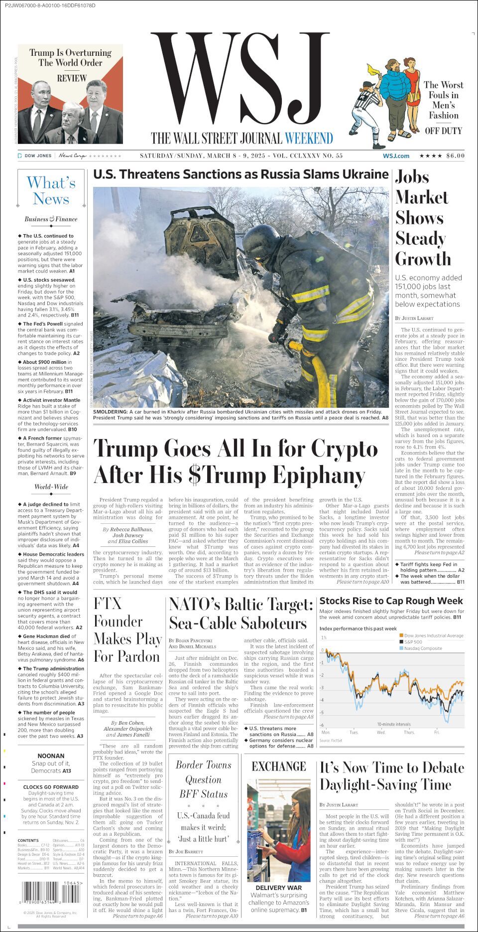 The Wall Street Journal, edición del sábado 08 de marzo de 2025