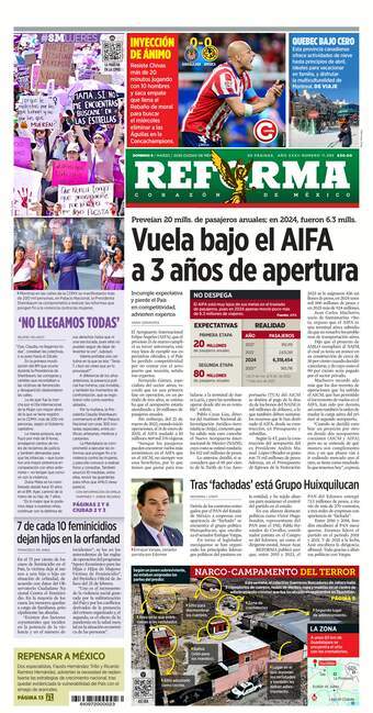 Reforma, edición del domingo 09 de marzo de 2025