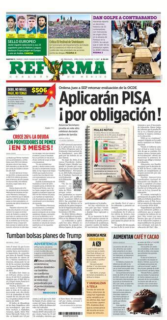 Reforma, edición del martes 11 de marzo de 2025