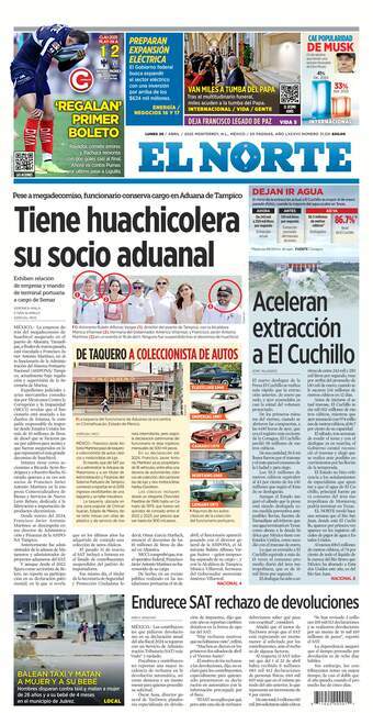 El Norte, edición del lunes 28 de abril de 2025 El Norte, edición del lunes 28 de abril de 2025