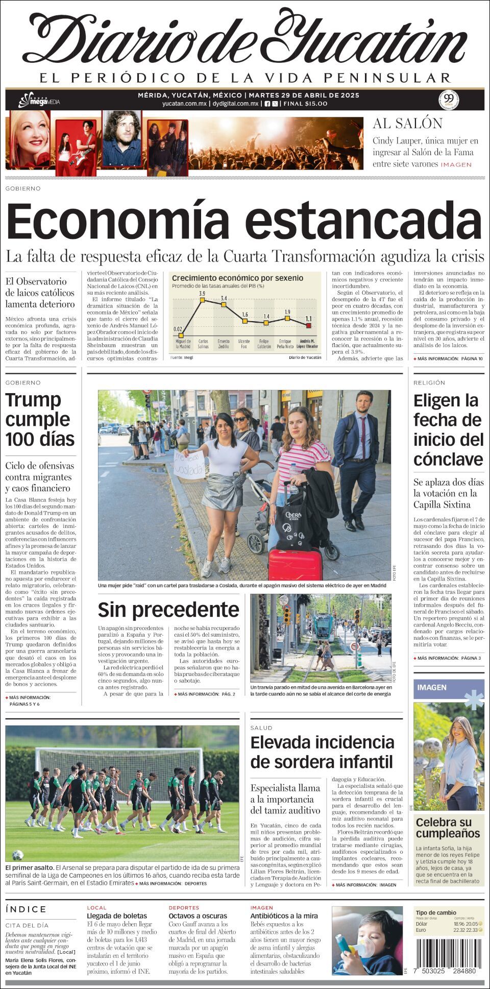 El Diario de Yucatán, edición del martes 29 de abril de 2025 El Diario de Yucatán, edición del martes 29 de abril de 2025