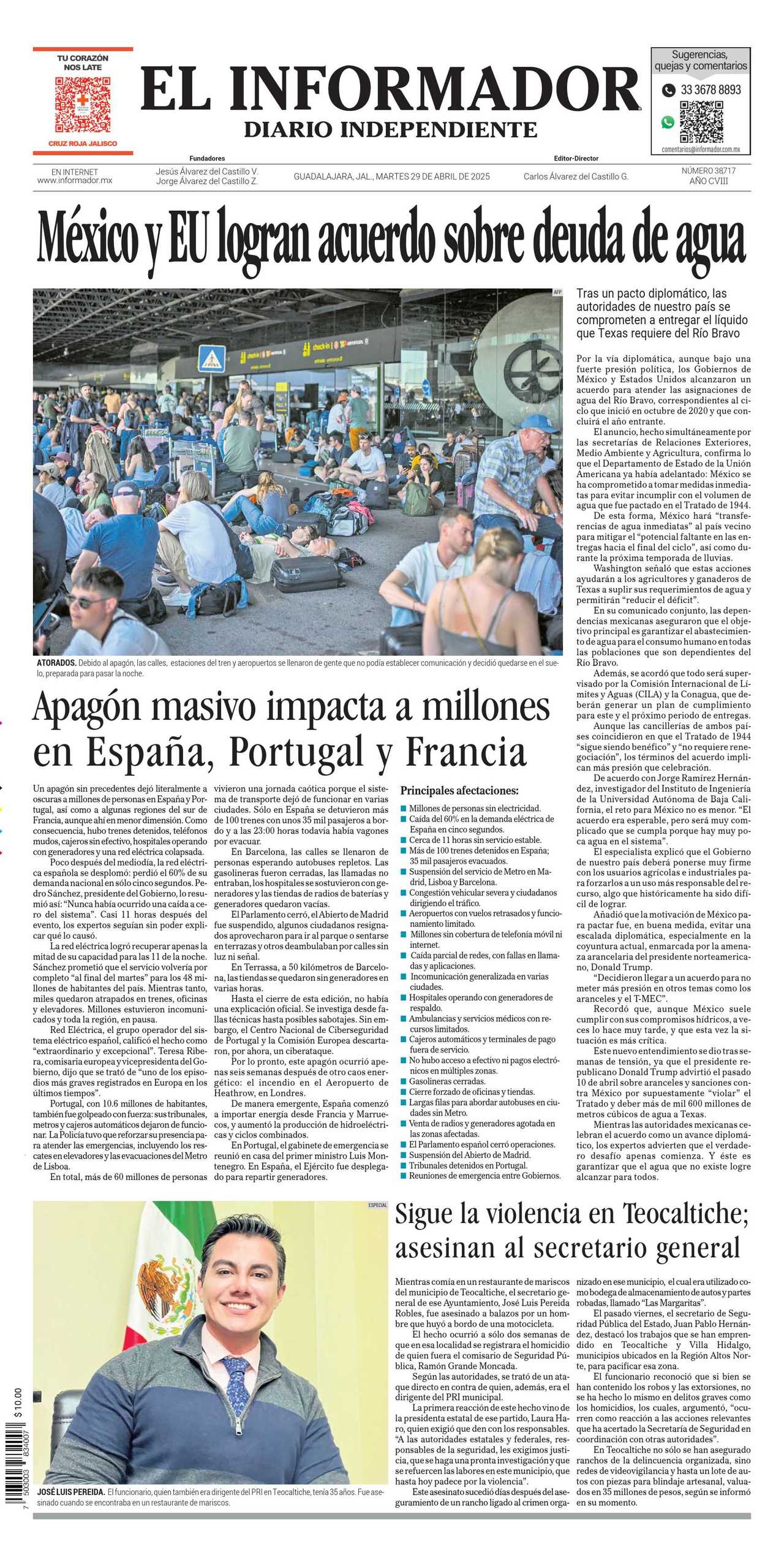 El Informador, edición del martes 29 de abril de 2025 El Informador, edición del martes 29 de abril de 2025