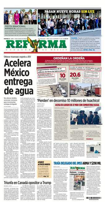 Reforma, edición del martes 29 de abril de 2025 Reforma, edición del martes 29 de abril de 2025