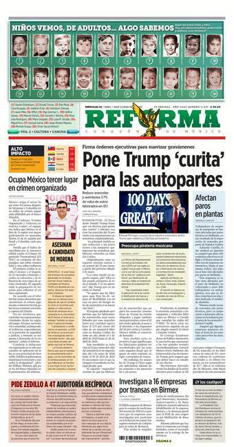 Reforma, edición del miércoles 30 de abril de 2025 Reforma, edición del miércoles 30 de abril de 2025