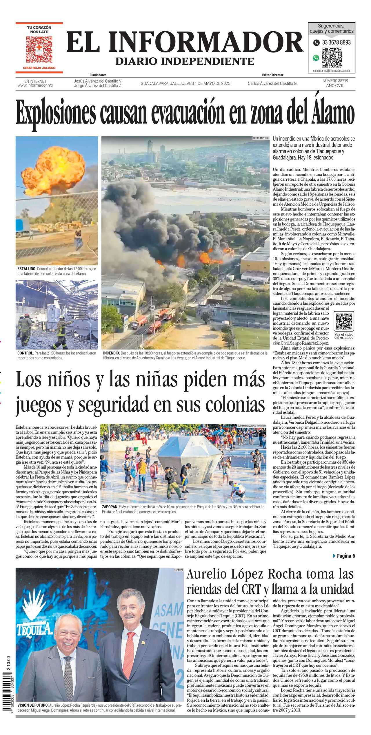El Informador, edición del jueves 01 de mayo de 2025 El Informador, edición del jueves 01 de mayo de 2025