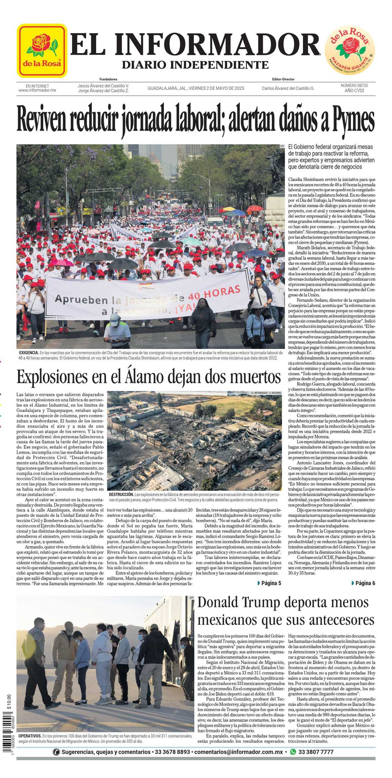 El Informador, edición del viernes 02 de mayo de 2025 El Informador, edición del viernes 02 de mayo de 2025