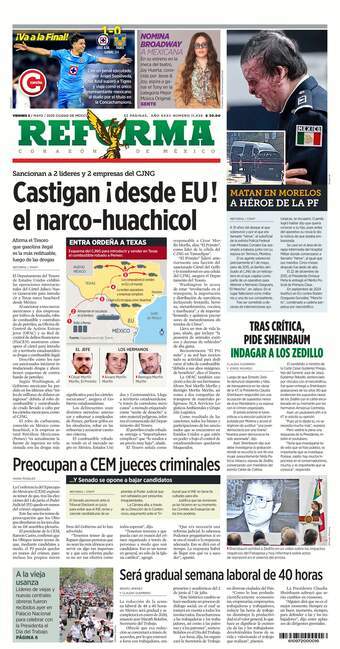 Reforma, edición del viernes 02 de mayo de 2025 Reforma, edición del viernes 02 de mayo de 2025