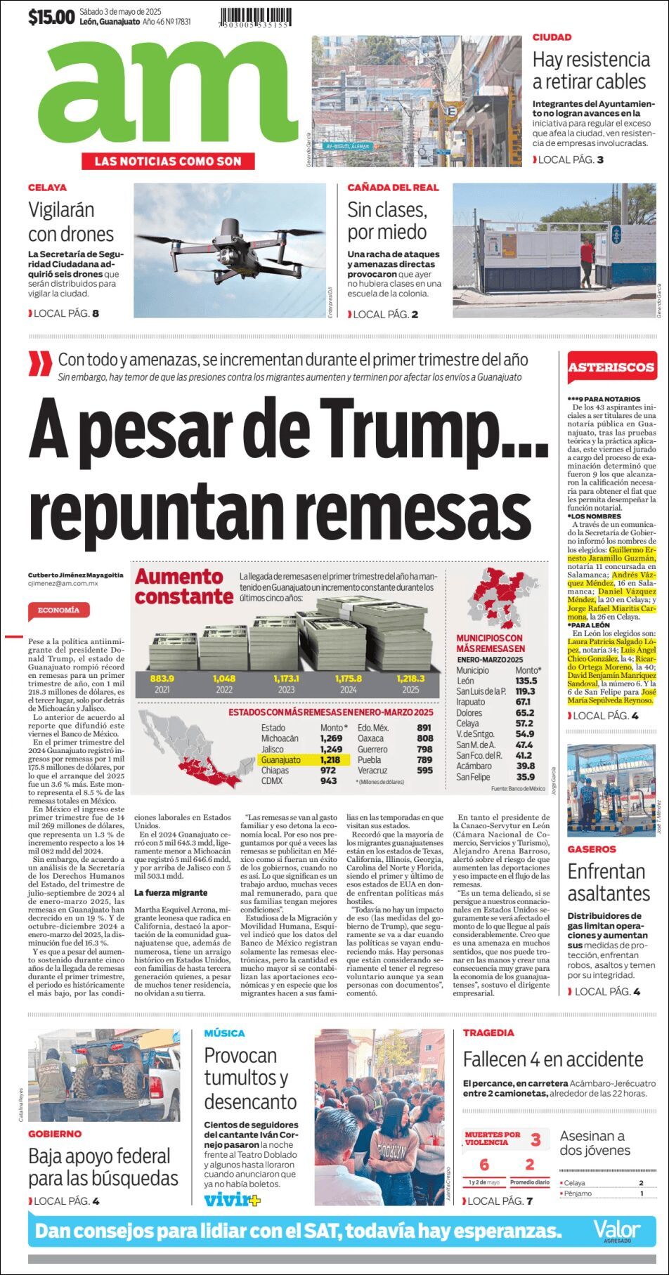 AM de León, edición del sábado 03 de mayo de 2025 AM de León, edición del sábado 03 de mayo de 2025