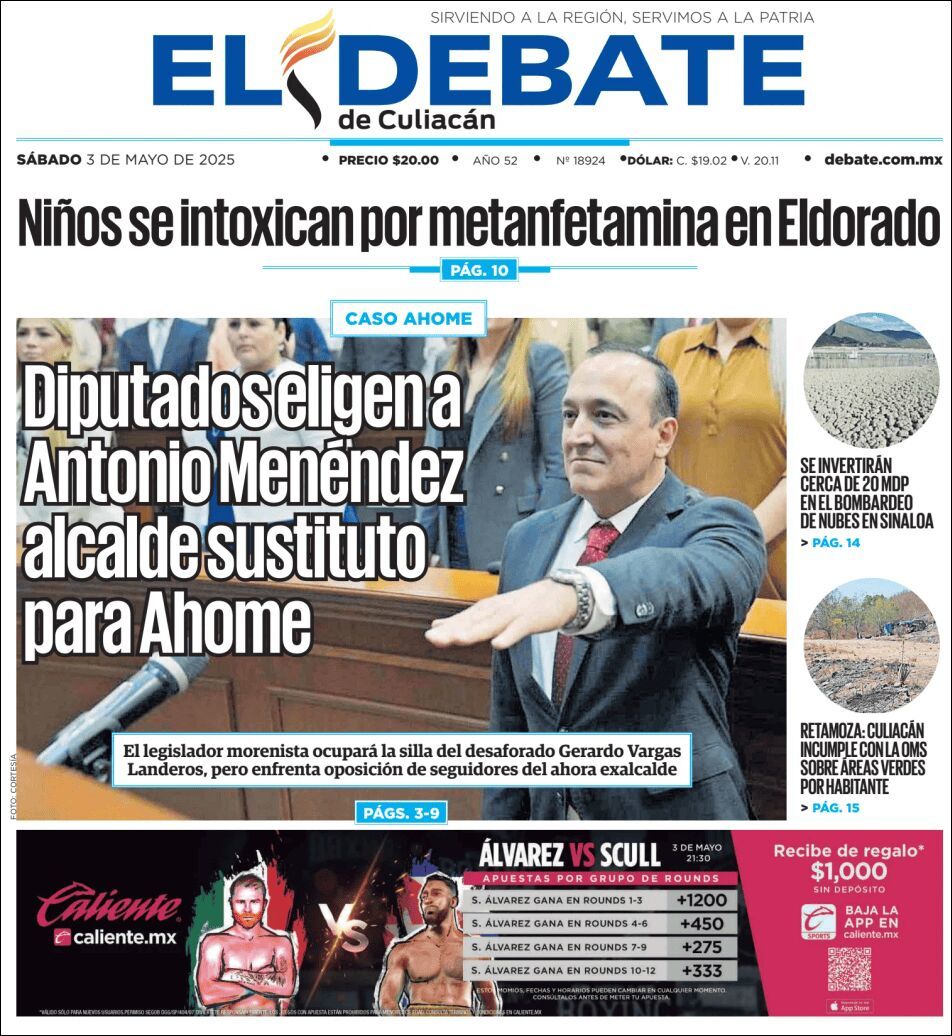 El Debate Culiacán, edición del sábado 03 de mayo de 2025 El Debate Culiacán, edición del sábado 03 de mayo de 2025