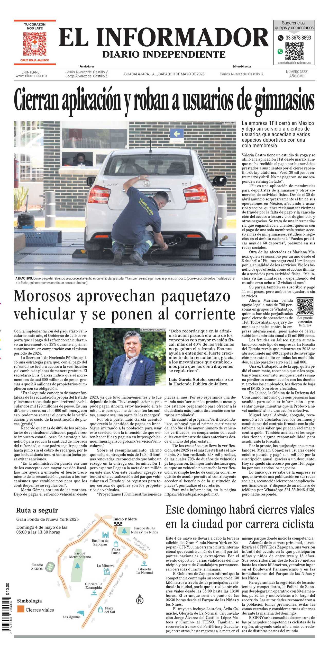 El Informador, edición del sábado 03 de mayo de 2025 El Informador, edición del sábado 03 de mayo de 2025