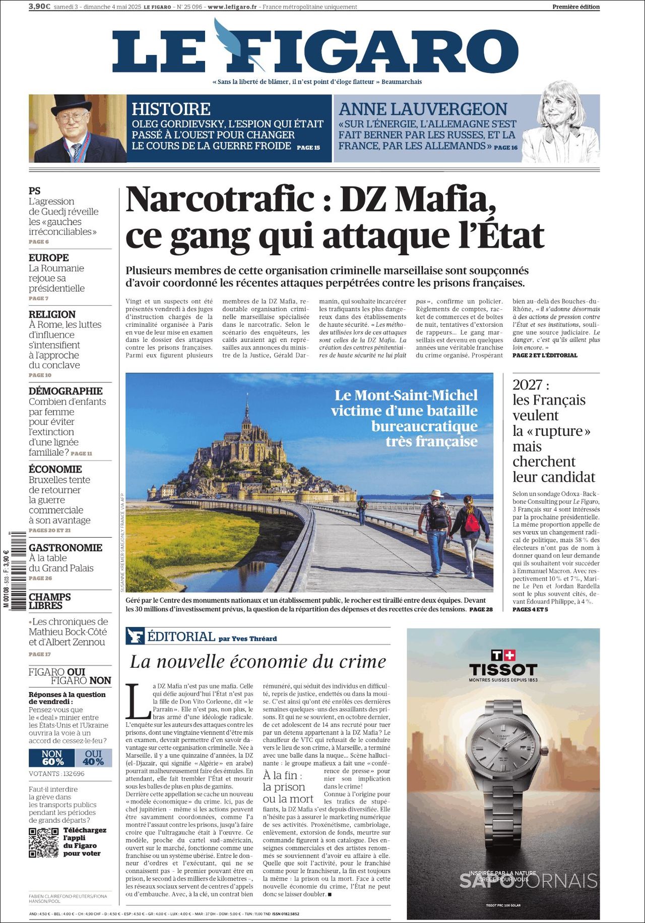 Le Figaro, edición del sábado 03 de mayo de 2025 Le Figaro, edición del sábado 03 de mayo de 2025
