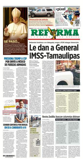 Reforma, edición del sábado 03 de mayo de 2025 Reforma, edición del sábado 03 de mayo de 2025