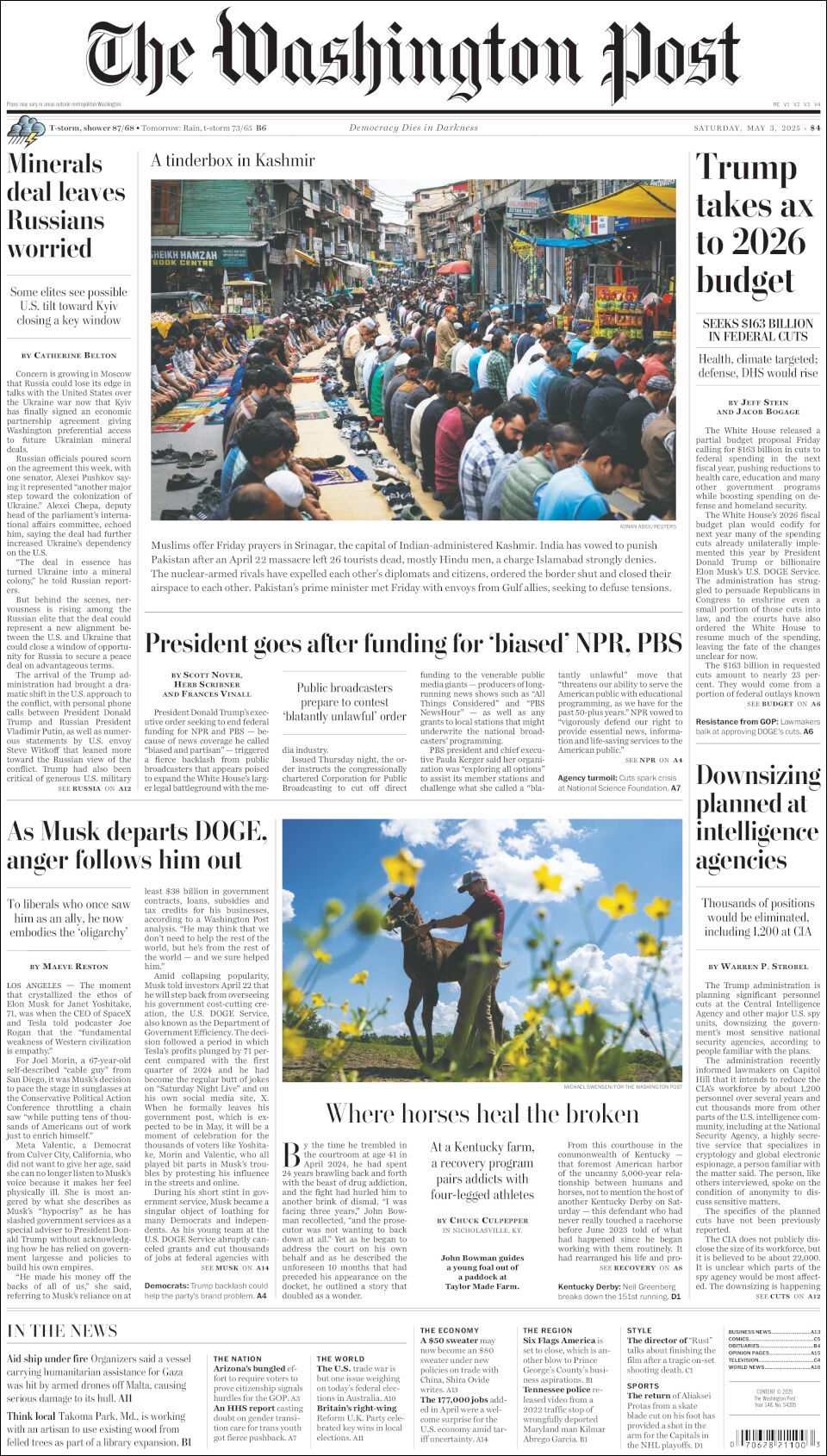 The Washington Post, edición del sábado 03 de mayo de 2025 The Washington Post, edición del sábado 03 de mayo de 2025