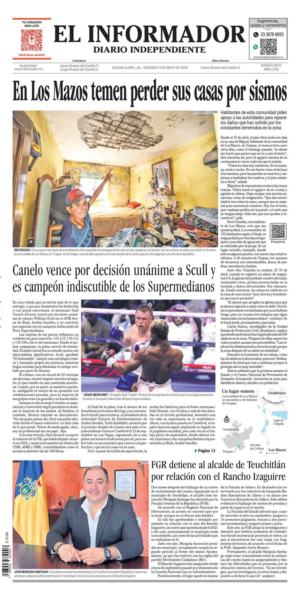 El Informador, edición del domingo 04 de mayo de 2025 El Informador, edición del domingo 04 de mayo de 2025