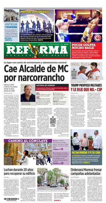 Reforma, edición del domingo 04 de mayo de 2025 Reforma, edición del domingo 04 de mayo de 2025