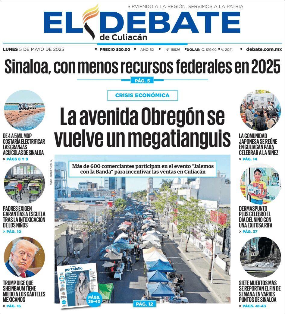 El Debate Culiacán, edición del lunes 05 de mayo de 2025 El Debate Culiacán, edición del lunes 05 de mayo de 2025