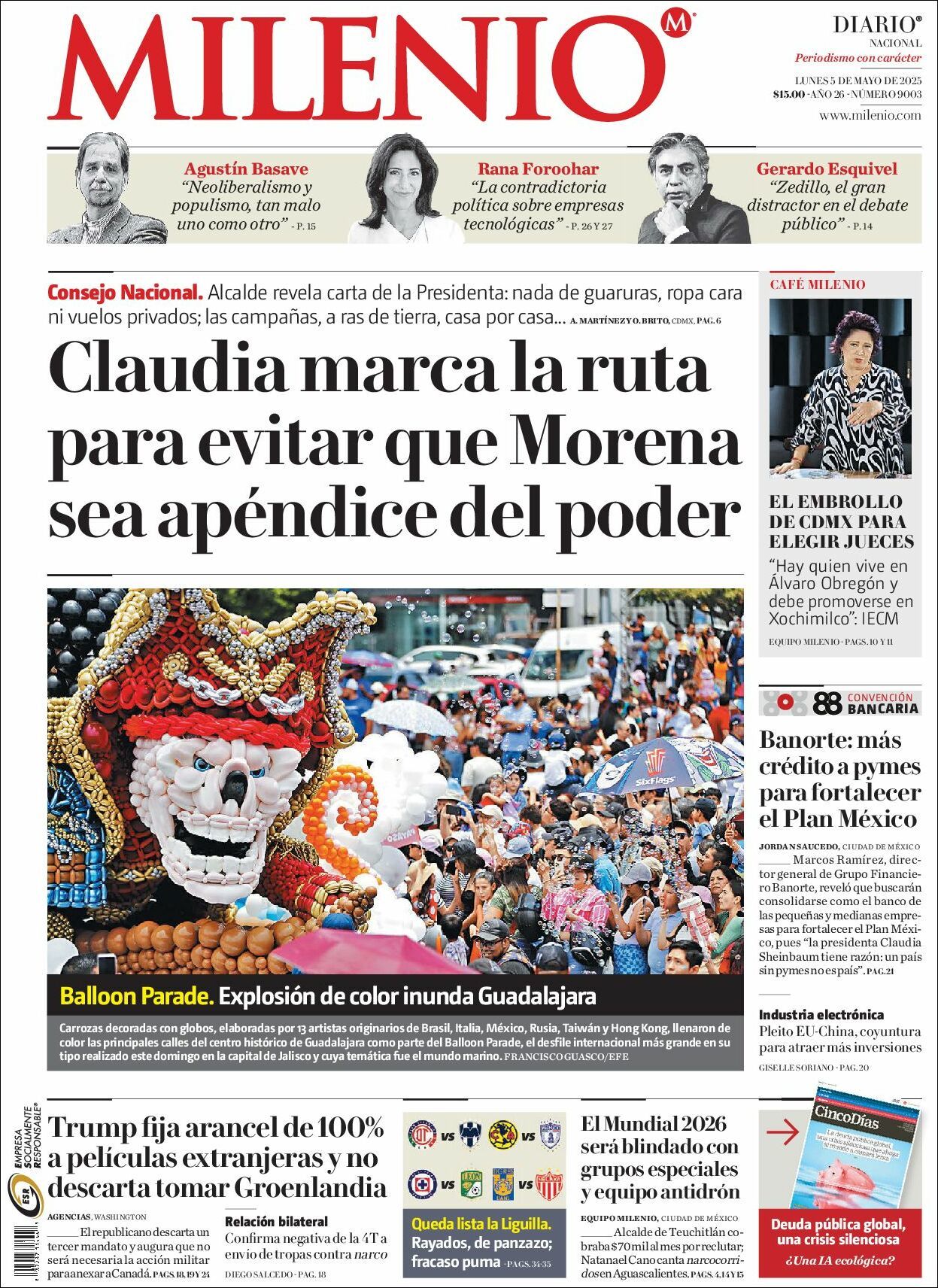 Milenio, edición del lunes 05 de mayo de 2025 Milenio, edición del lunes 05 de mayo de 2025