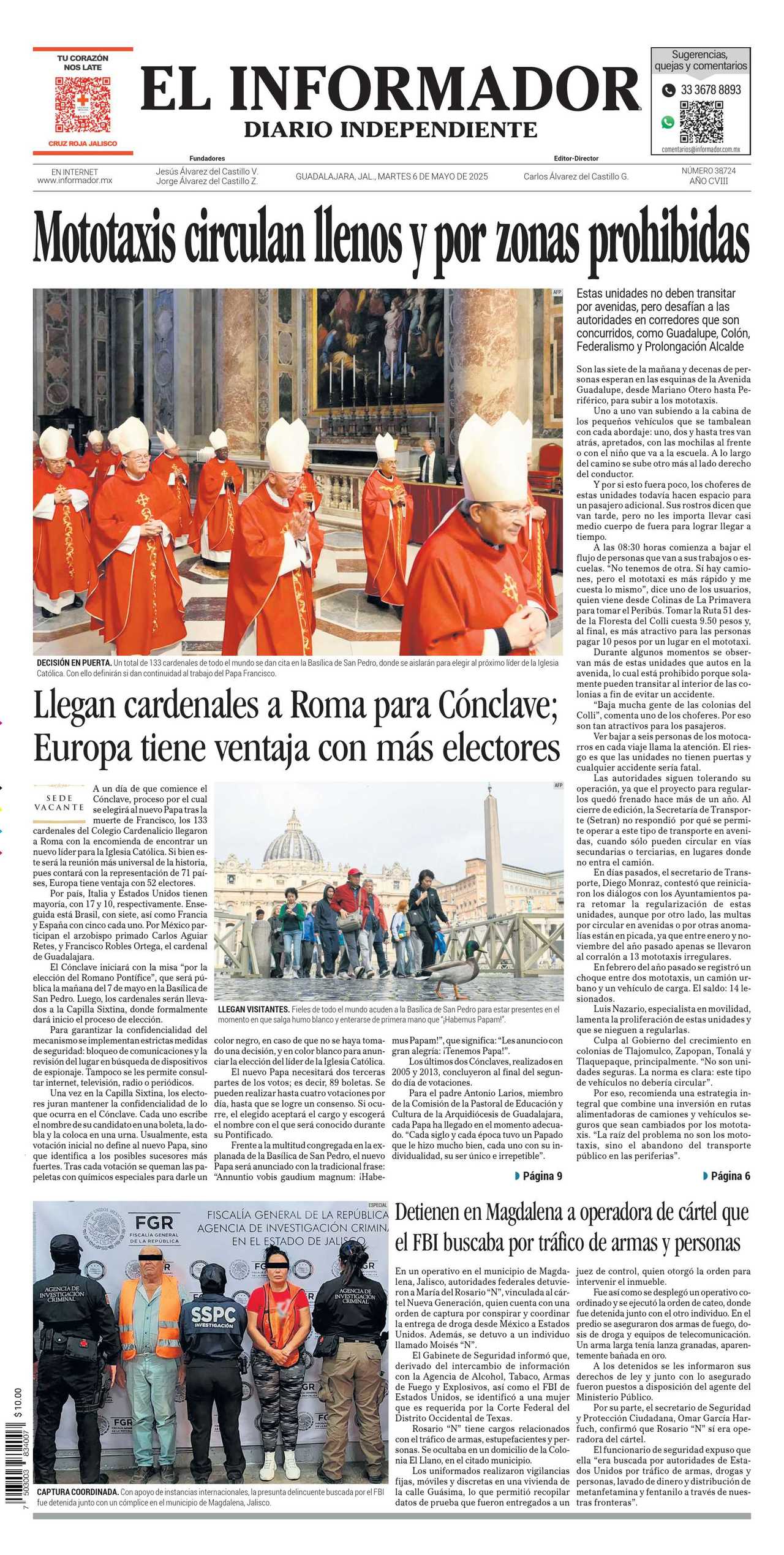 El Informador, edición del martes 06 de mayo de 2025 El Informador, edición del martes 06 de mayo de 2025