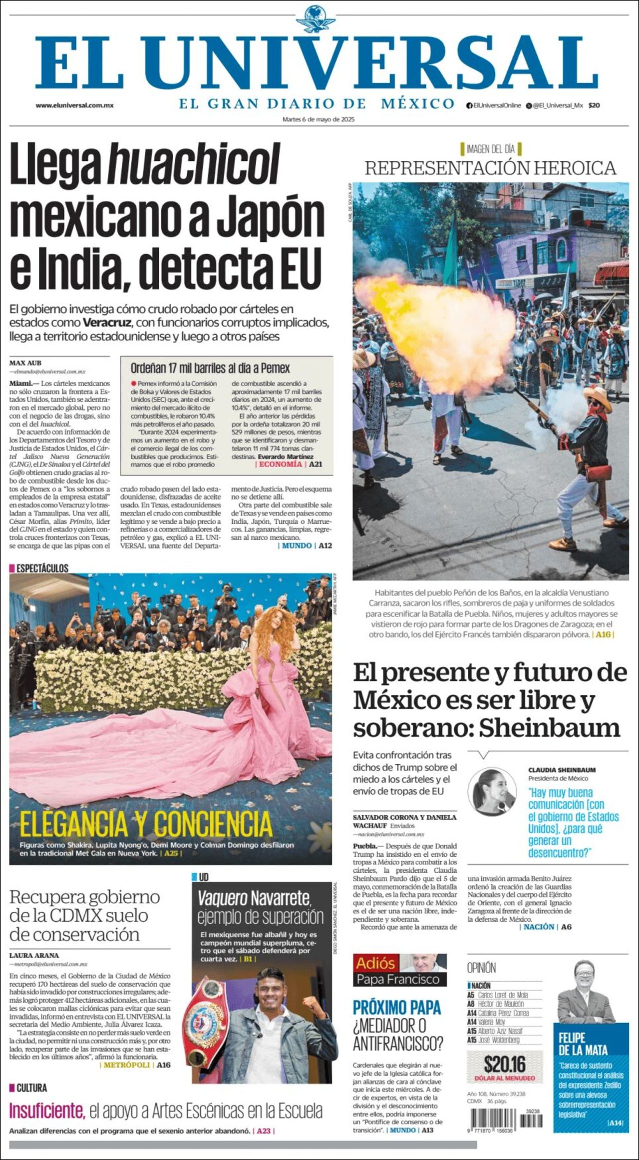 El Universal, edición del martes 06 de mayo de 2025 El Universal, edición del martes 06 de mayo de 2025