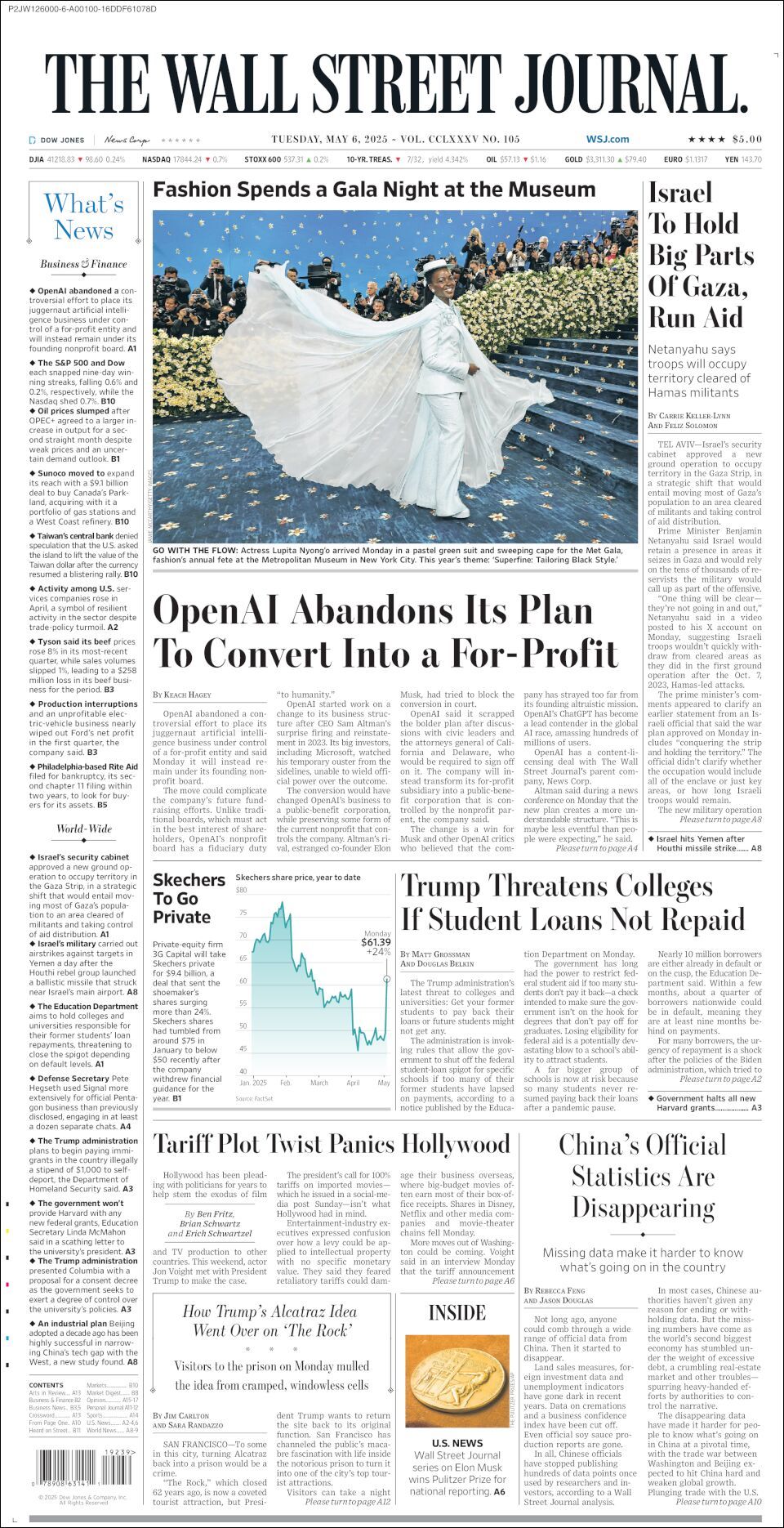 The Wall Street Journal, edición del martes 06 de mayo de 2025 The Wall Street Journal, edición del martes 06 de mayo de 2025