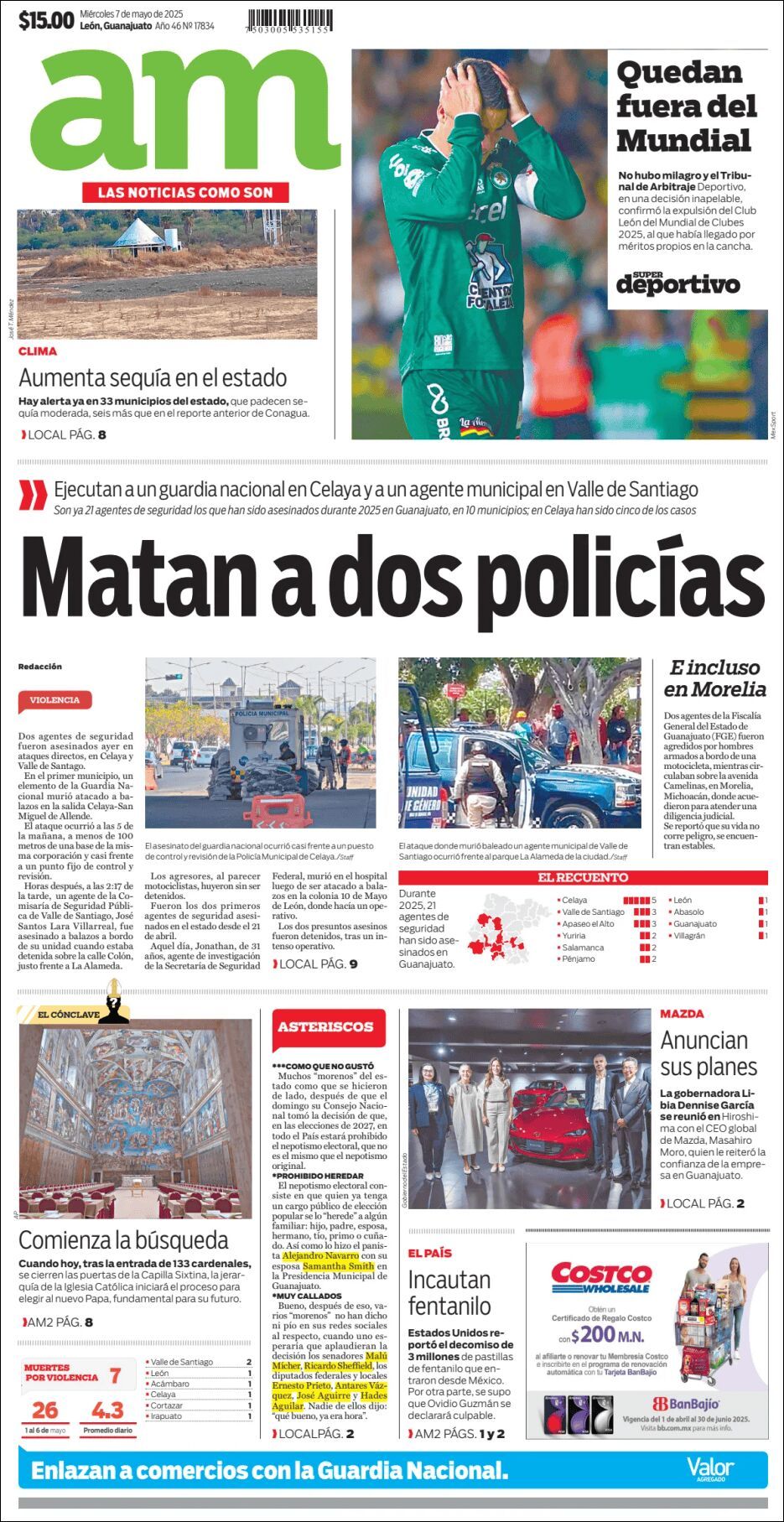 AM de León, edición del miércoles 07 de mayo de 2025 AM de León, edición del miércoles 07 de mayo de 2025