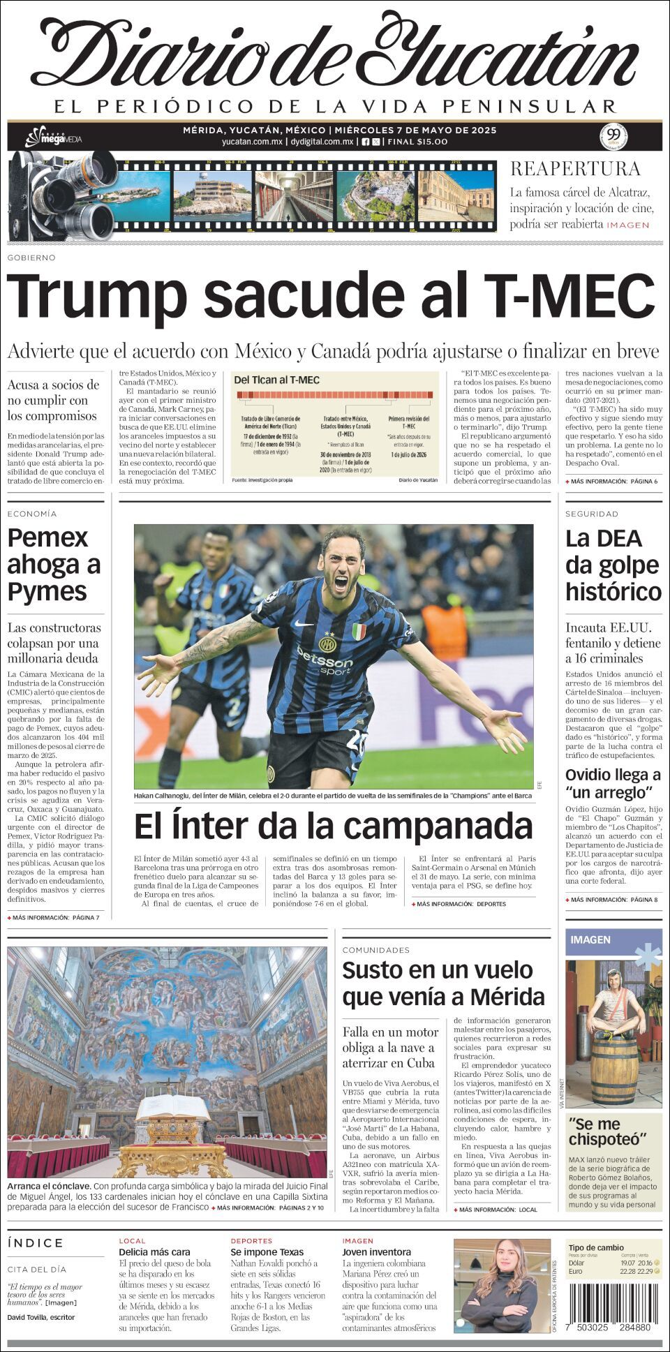 El Diario de Yucatán, edición del miércoles 07 de mayo de 2025 El Diario de Yucatán, edición del miércoles 07 de mayo de 2025