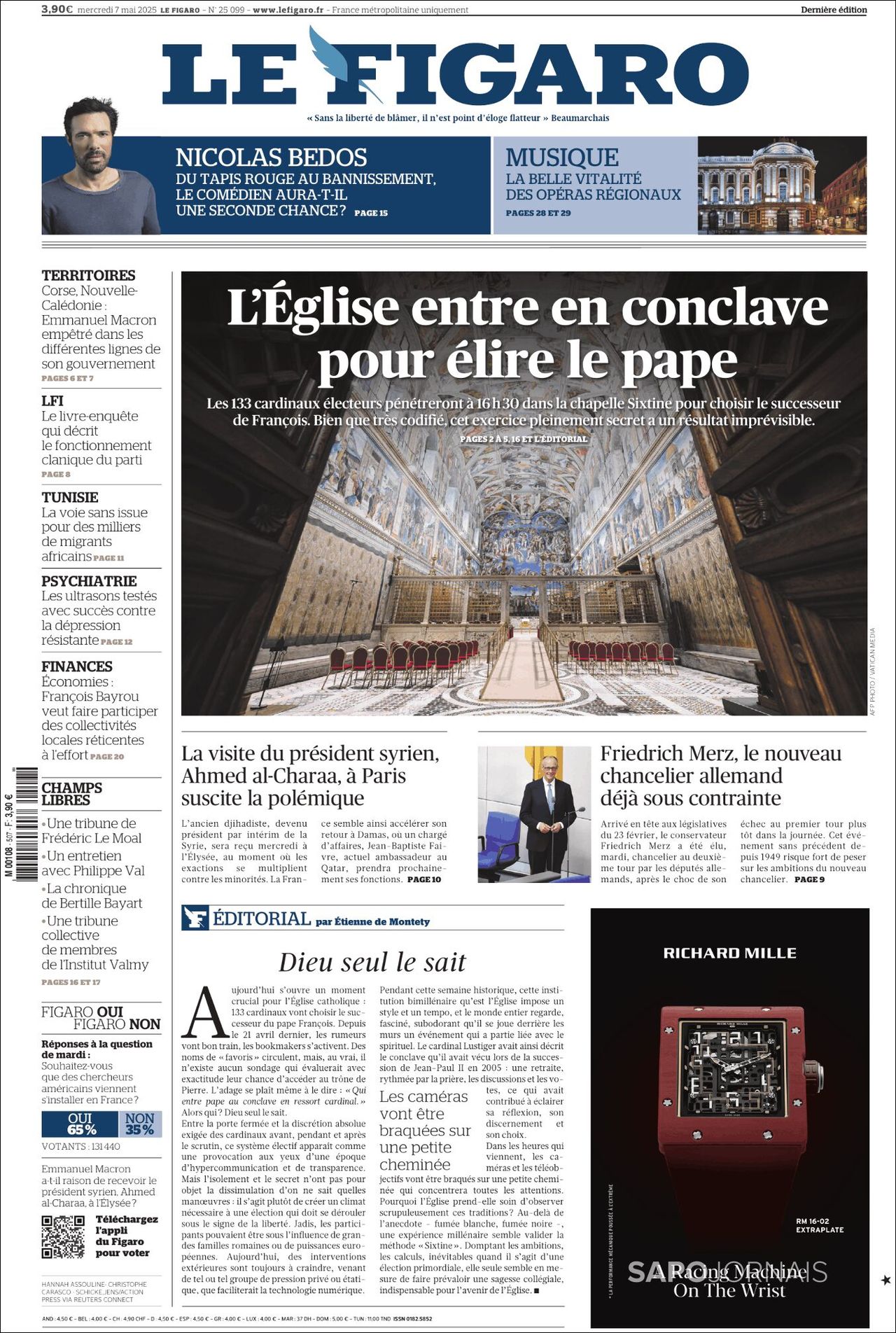 Le Figaro, edición del miércoles 07 de mayo de 2025 Le Figaro, edición del miércoles 07 de mayo de 2025