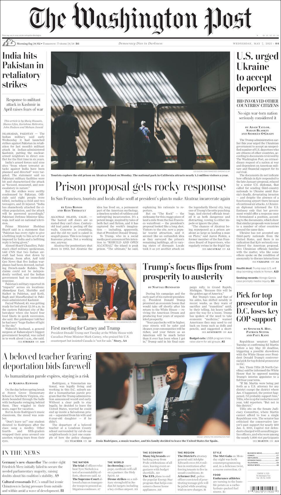 The Washington Post, edición del miércoles 07 de mayo de 2025 The Washington Post, edición del miércoles 07 de mayo de 2025