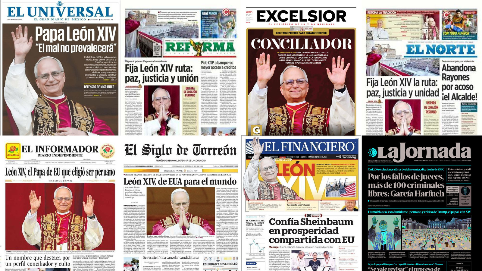Portadas de periódicos impresos más importantes de México hoy