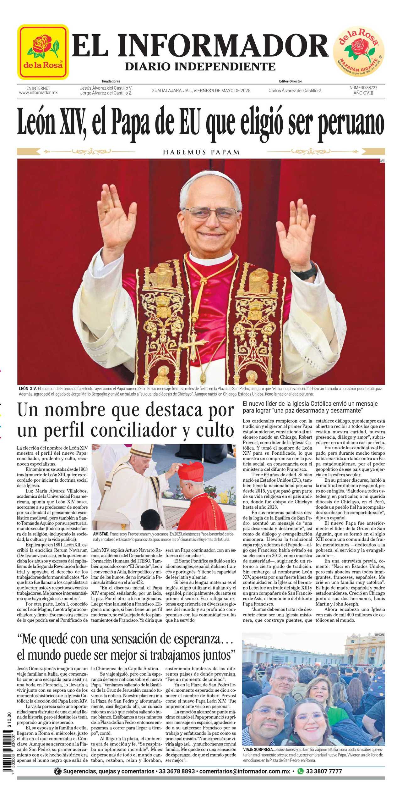 El Informador, edición del viernes 09 de mayo de 2025 El Informador, edición del viernes 09 de mayo de 2025