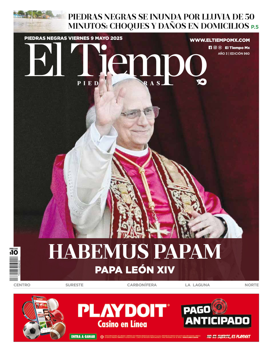 El Tiempo Piedras Negras, edición del viernes 09 de mayo de 2025 El Tiempo Piedras Negras, edición del viernes 09 de mayo de 2025