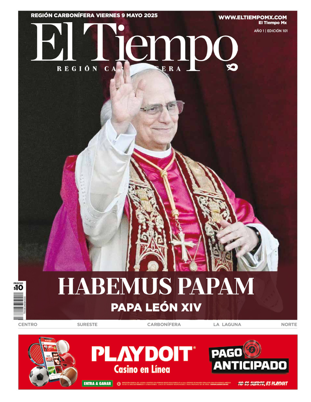 El Tiempo Región Carbonífera, edición del viernes 09 de mayo de 2025 El Tiempo Región Carbonífera, edición del viernes 09 de mayo de 2025