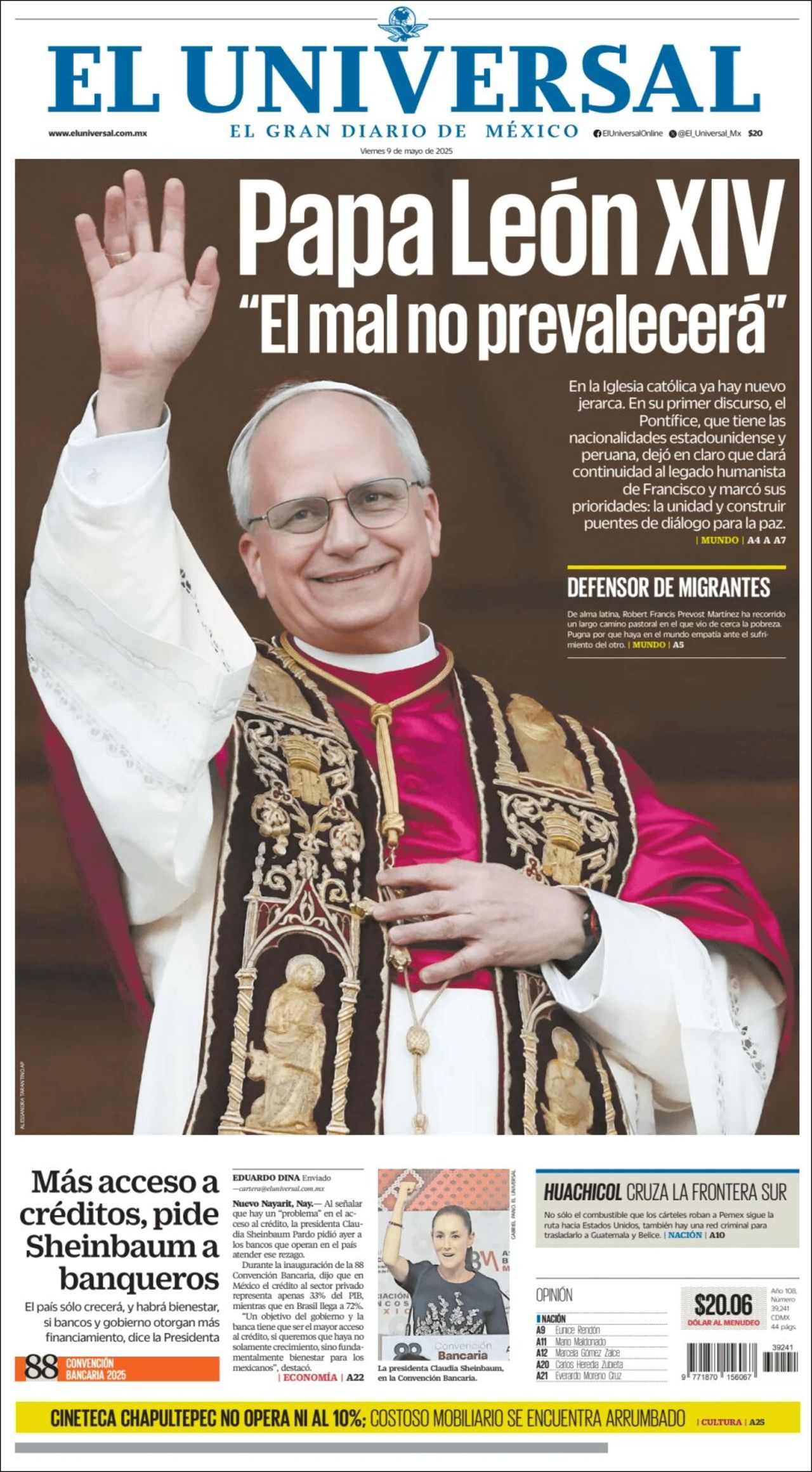El Universal, edición del viernes 09 de mayo de 2025 El Universal, edición del viernes 09 de mayo de 2025