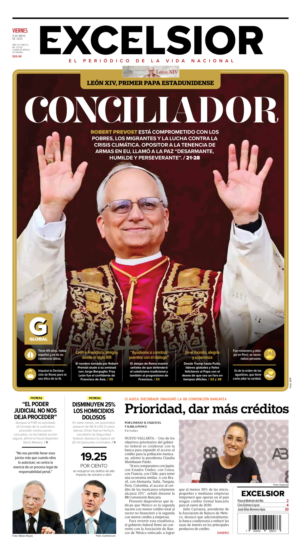Excelsior, edición del viernes 09 de mayo de 2025 Excelsior, edición del viernes 09 de mayo de 2025