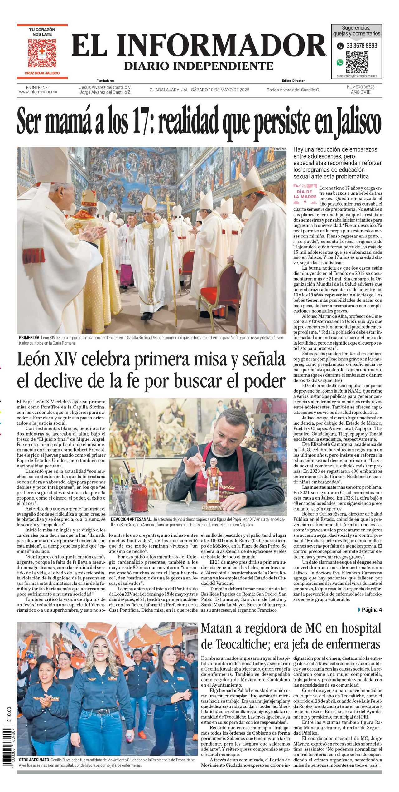 El Informador, edición del sábado 10 de mayo de 2025 El Informador, edición del sábado 10 de mayo de 2025