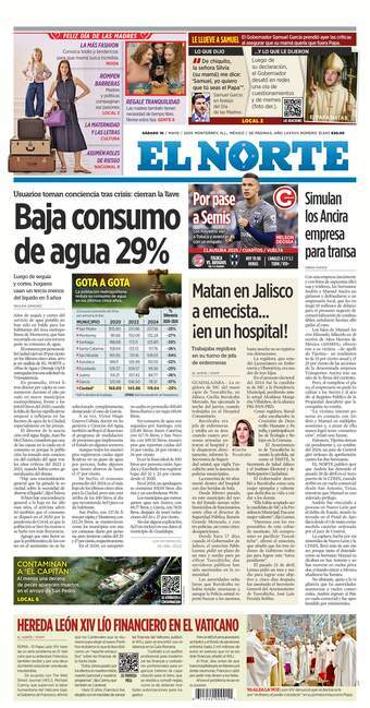 El Norte, edición del sábado 10 de mayo de 2025 El Norte, edición del sábado 10 de mayo de 2025