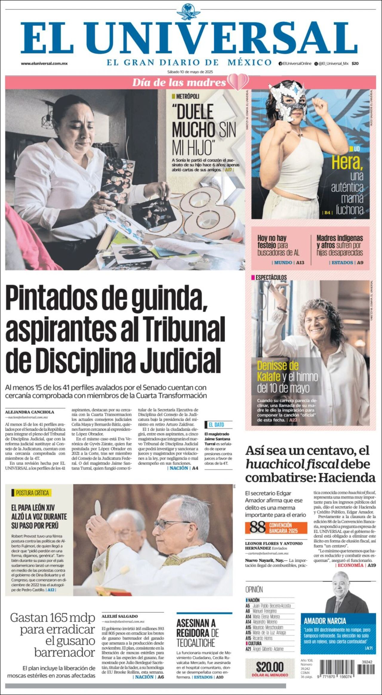 El Universal, edición del sábado 10 de mayo de 2025 El Universal, edición del sábado 10 de mayo de 2025