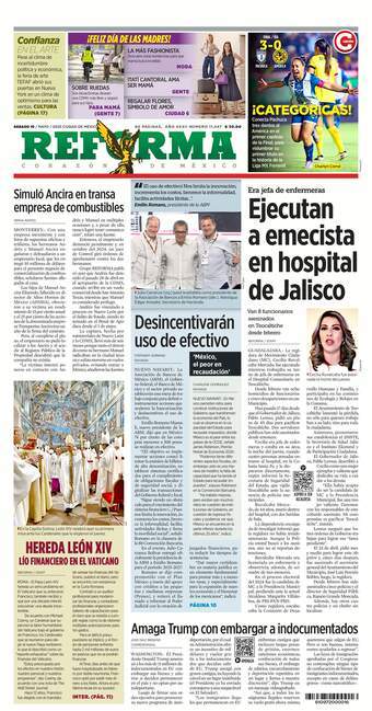 Reforma, edición del sábado 10 de mayo de 2025 Reforma, edición del sábado 10 de mayo de 2025