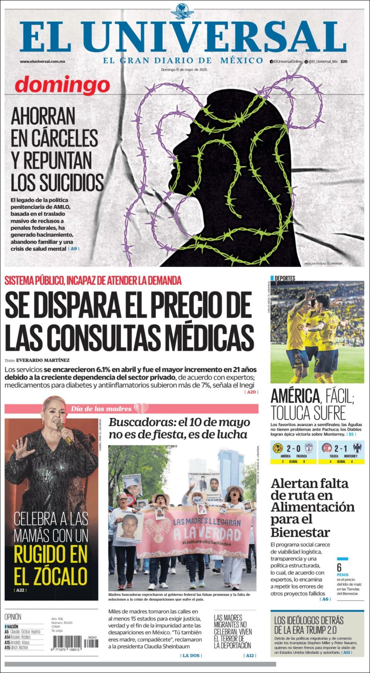 El Universal, edición del domingo 11 de mayo de 2025 El Universal, edición del domingo 11 de mayo de 2025